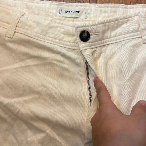 NWOT Everlane The Utility Pant in Buttersoft In Bone Size 16 - Picture 5 of 9